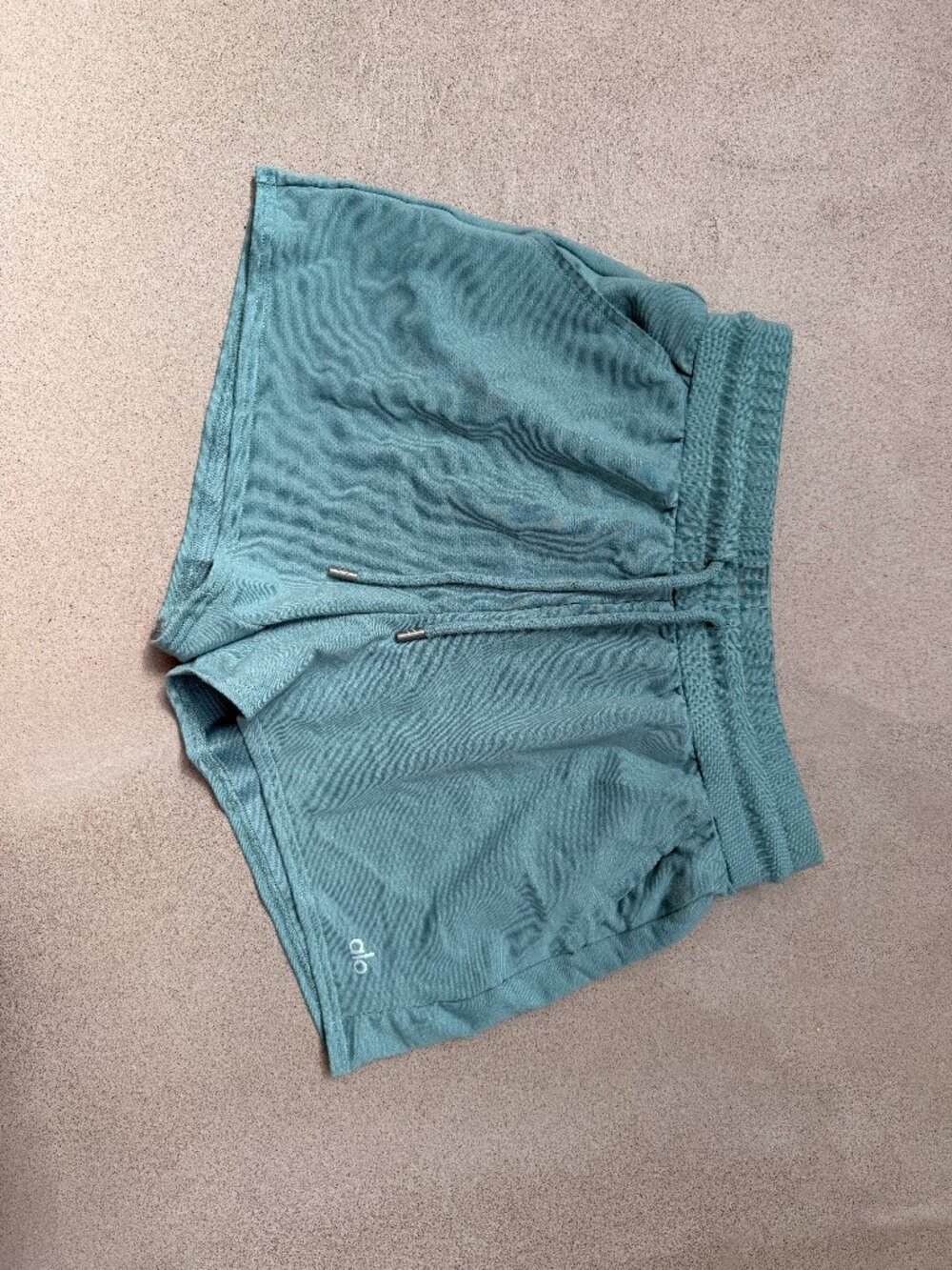 Alo Sage Green Sweat Shorts
